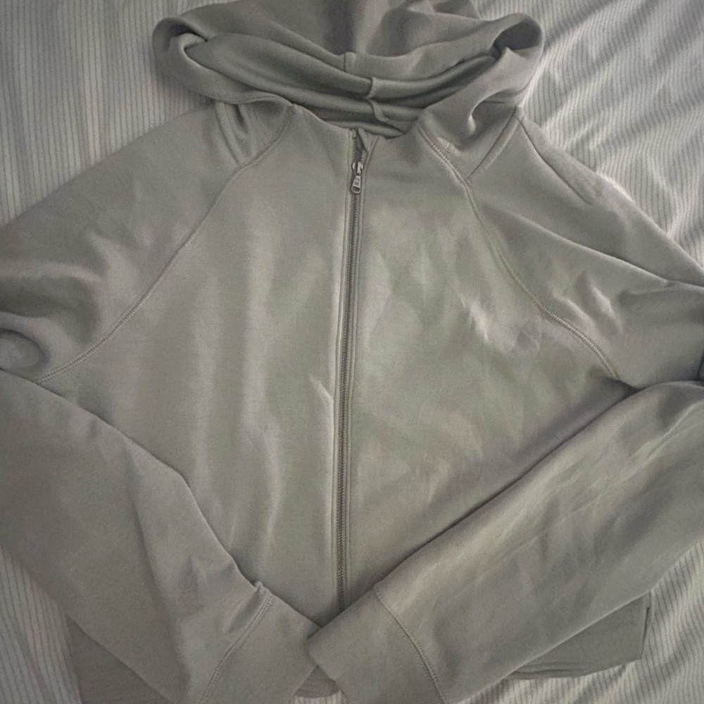 Gray Zip-Up Hoodie